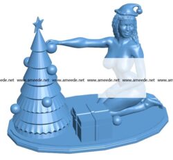 X-mass betty tree and women B003266 file stl free download 3D Model for CNC and 3d printer