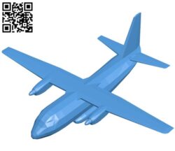 Aircraft C-27J B004399 file stl free download 3D Model for CNC and 3d printer