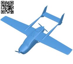 Aircraft C337 B004264 file stl free download 3D Model for CNC and 3d printer