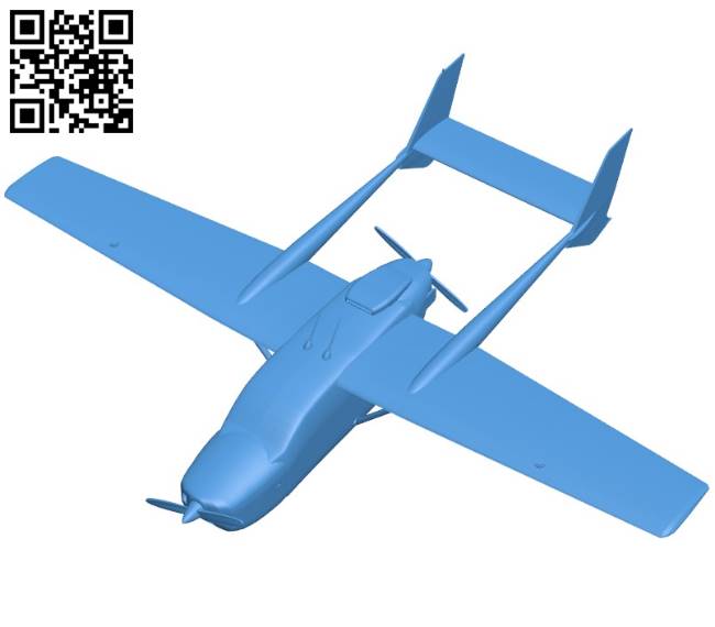 Aircraft C337 B004263 file stl free download 3D Model for CNC and 3d printer