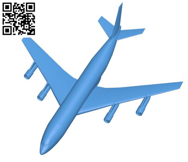 Aircraft JSTARS B004214 file stl free download 3D Model for CNC and 3d printer