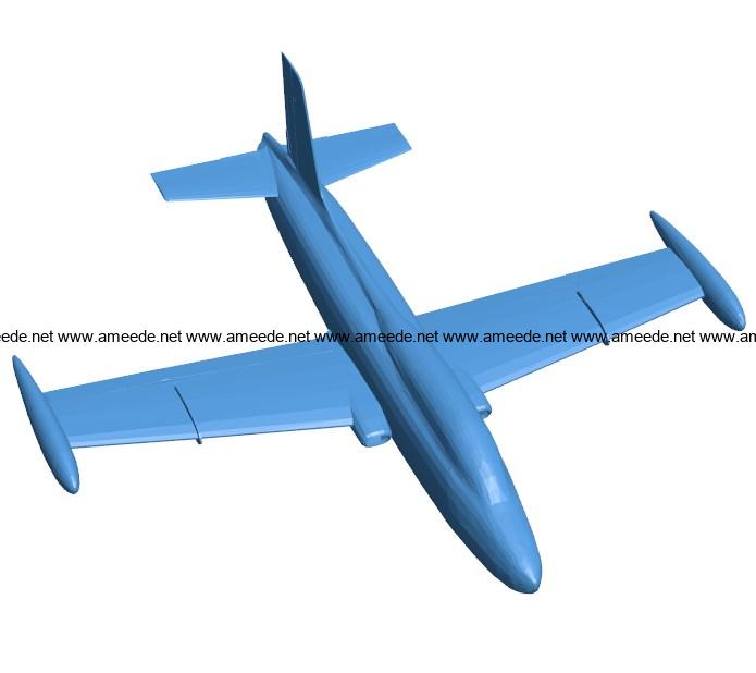 Aircraft MB326 B004037 file stl free download 3D Model for CNC and 3d printer