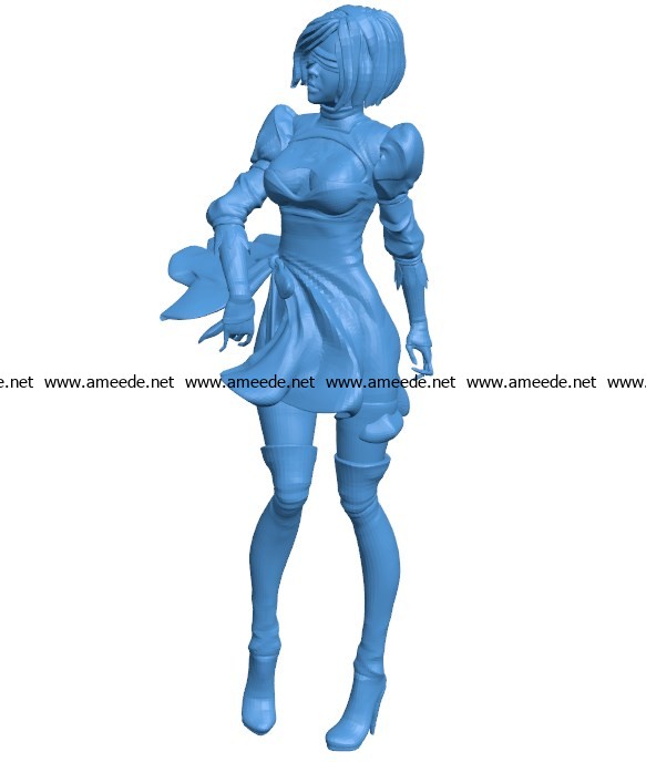 Alime Girl B003823 file stl free download 3D Model for CNC and 3d printer