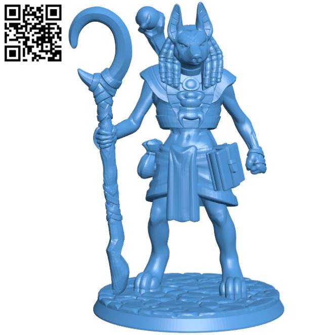 Anubis figurine B004374 file stl free download 3D Model for CNC and 3d printer