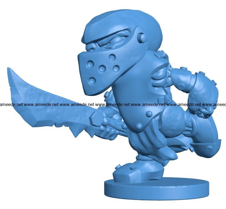Armoured Goblin Man B004006 file stl free download 3D Model for CNC and 3d printer
