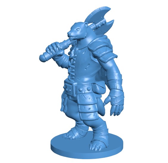 Badger warrior B004137 file stl free download 3D Model for CNC and 3d printer