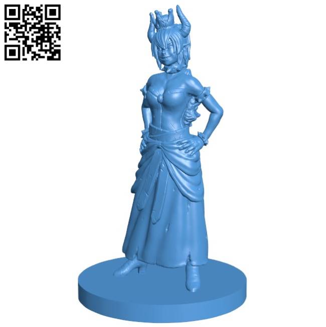Bowsette Dragon B004349 file stl free download 3D Model for CNC and 3d printer