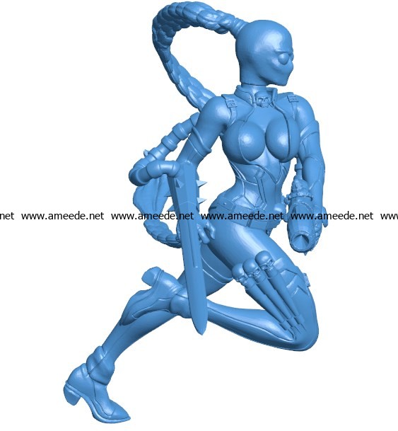 Cali girl B003902 file stl free download 3D Model for CNC and 3d printer