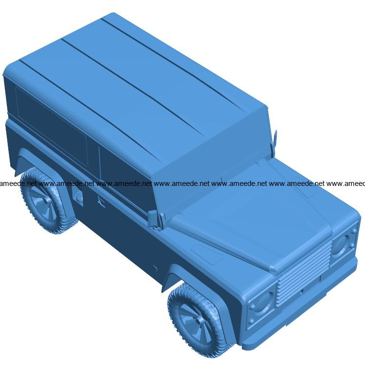 Car 1984 Land Rover Defender S000001 file stl free download 3D Model for CNC and 3d printer