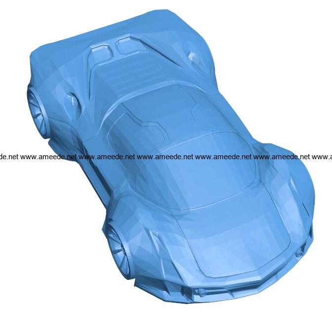 Car Concept B004052 file stl free download 3D Model for CNC and 3d printer