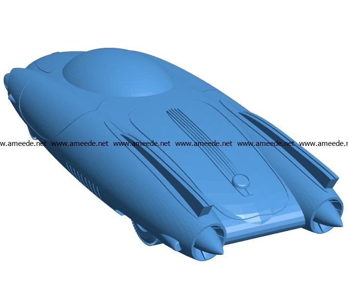 Car Fallout Rocket 69 B003894 file stl free download 3D Model for CNC and 3d printer