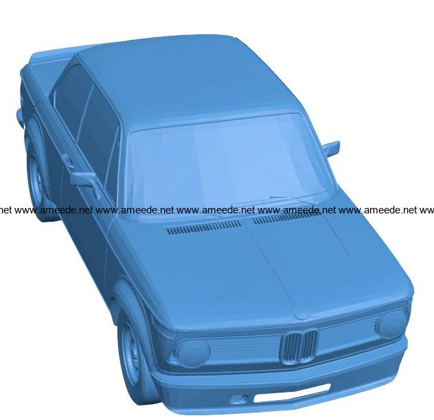 Car bmw 2002 B003962 file stl free download 3D Model for CNC and 3d printer