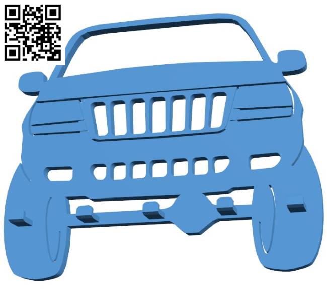 Car jeep key holder B004196 file stl free download 3D Model for CNC and 3d printer