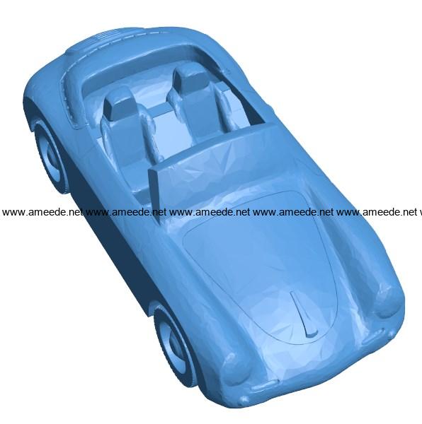 Car porsche 356 B004027 file stl free download 3D Model for CNC and 3d printer