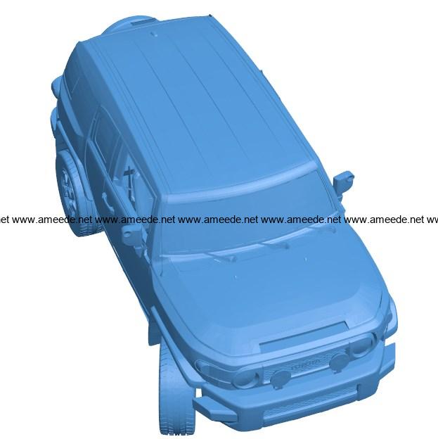 Car toyota fj cruiser B004070 file stl free download 3D Model for CNC and 3d printer
