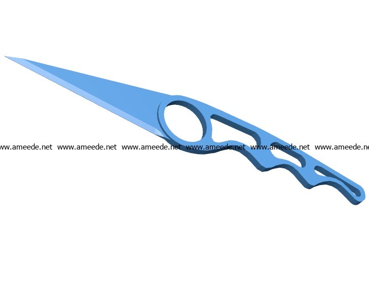 Carbon knife B003868 file stl free download 3D Model for CNC and 3d printer