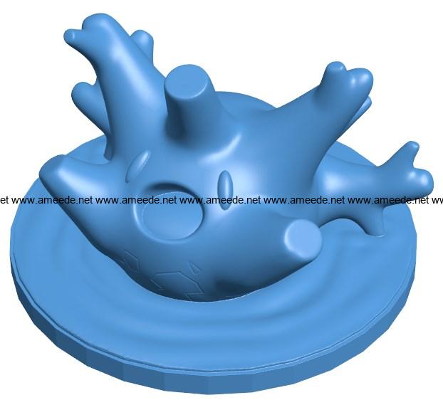Corsola B004041 file stl free download 3D Model for CNC and 3d printer