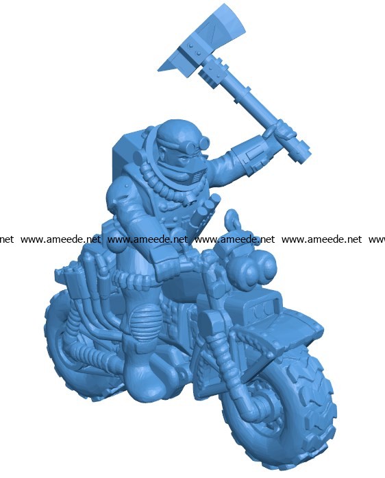 Coyote Biker Leather Men B003852 file stl free download 3D Model for CNC and 3d printer