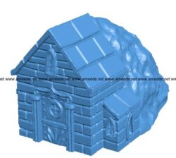 Crypt House B004014 file stl free download 3D Model for CNC and 3d printer