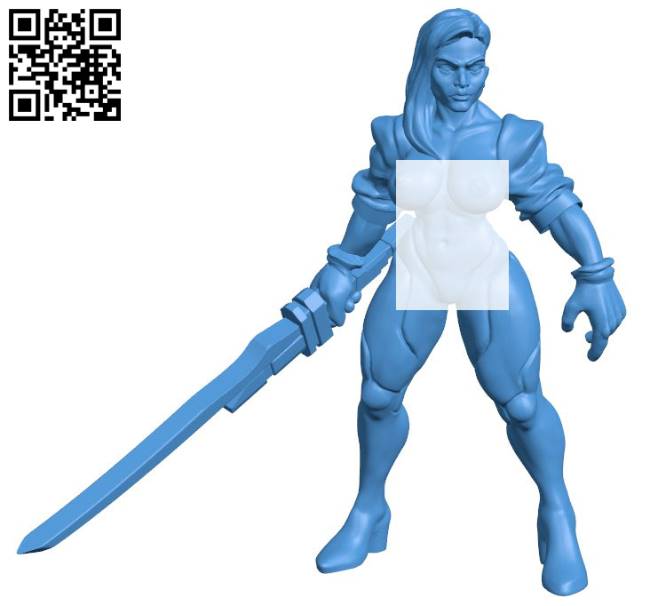 Cyberpunk woman B004325 file stl free download 3D Model for CNC and 3d printer