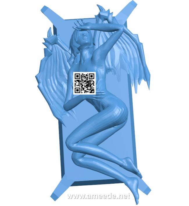 Demon Girl B004159 file stl free download 3D Model for CNC and 3d printer