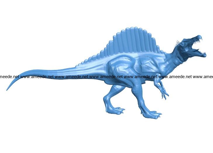 Dinosaur spinosaurus B004022 file stl free download 3D Model for CNC and 3d printer