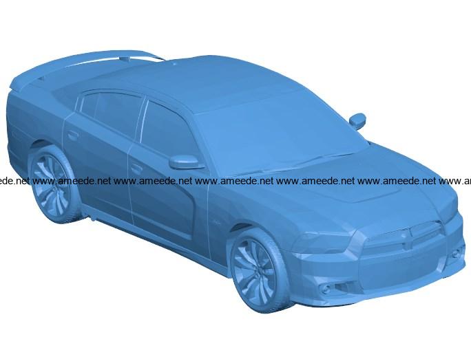 Dodge Charger B003922 file stl free download 3D Model for CNC and 3d printer
