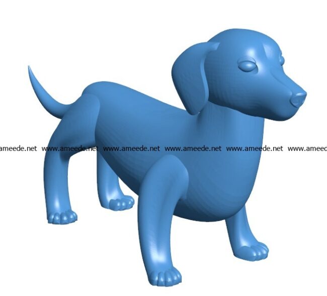 Dog B003846 file stl free download 3D Model for CNC and 3d printer