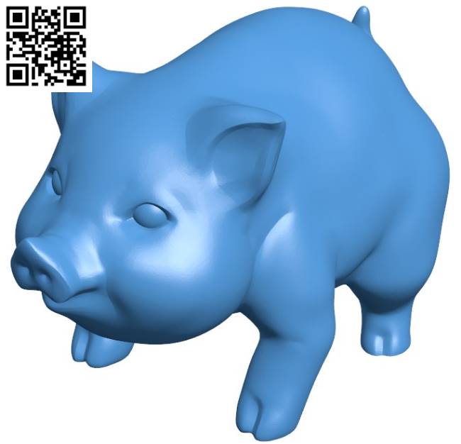 Fat pig B004347 file stl free download 3D Model for CNC and 3d printer