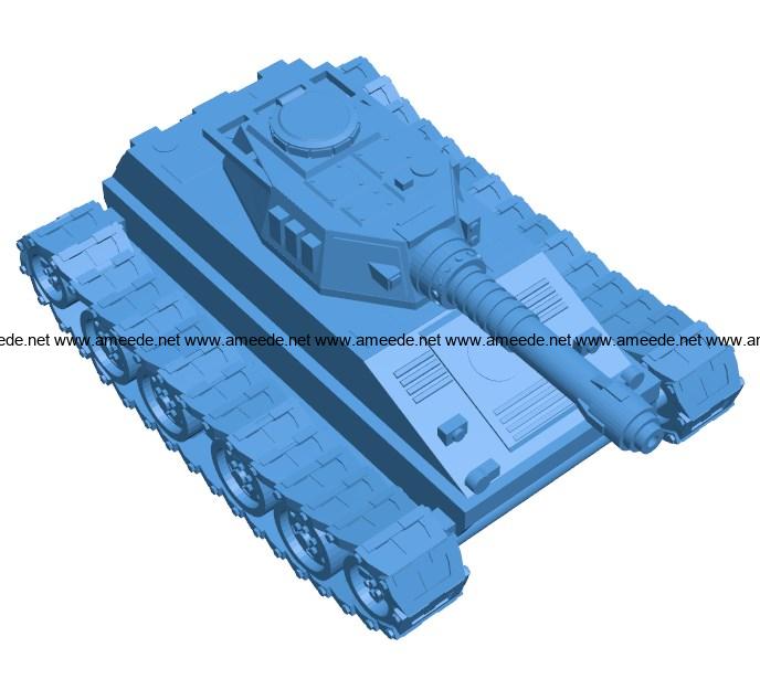 Fictional tank B004062 file stl free download 3D Model for CNC and 3d printer