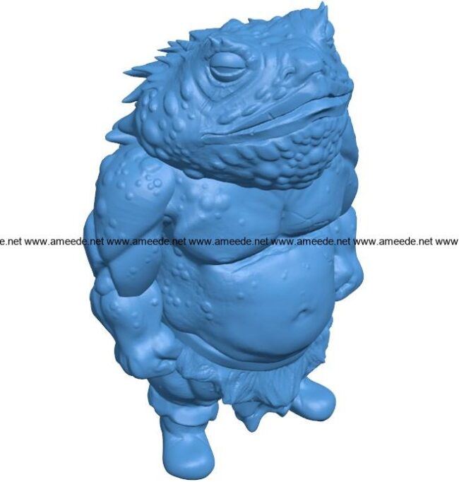 FrogLok Peasant man B003961 file stl free download 3D Model for CNC and 3d printer