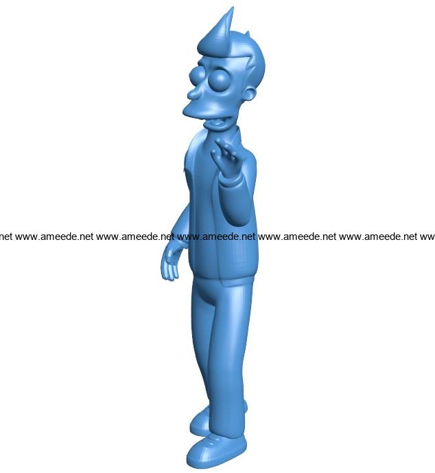 Fry men B004105 file stl free download 3D Model for CNC and 3d printer