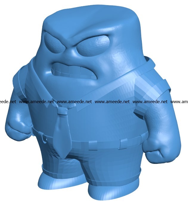 Furia Man B003841 file stl free download 3D Model for CNC and 3d printer