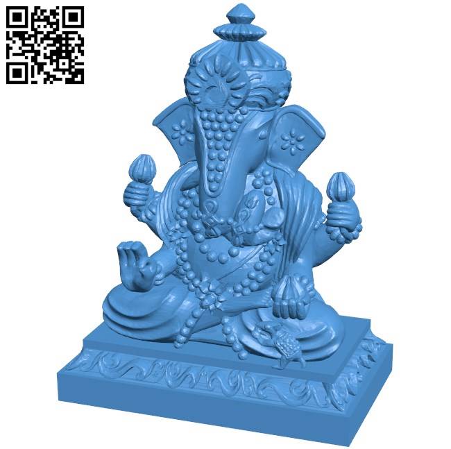Ganesha B004222 file stl free download 3D Model for CNC and 3d printer
