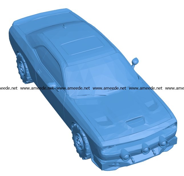 Gaslands Car B003876 file stl free download 3D Model for CNC and 3d printer