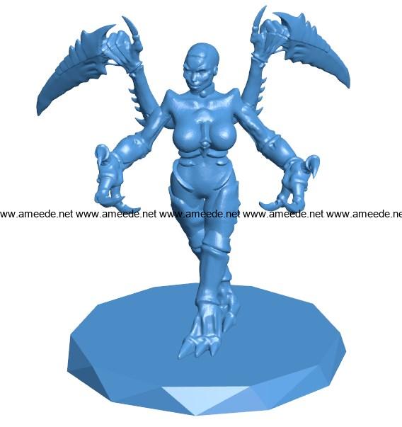 Genestealer Women S000003 file stl free download 3D Model for CNC and 3d printer