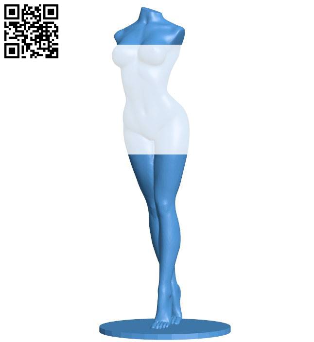 Girl Legs stand B004284 file stl free download 3D Model for CNC and 3d printer