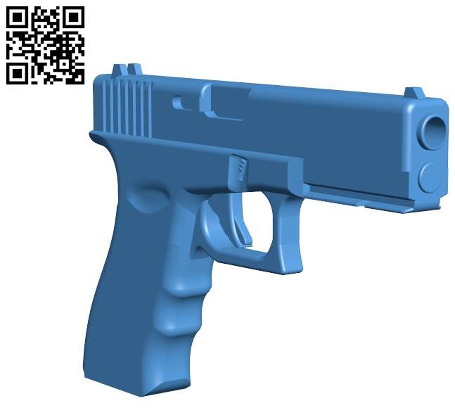 Glock 19 Gun B004249 stl free download 3D Model for CNC 3d printer – Download Stl Files