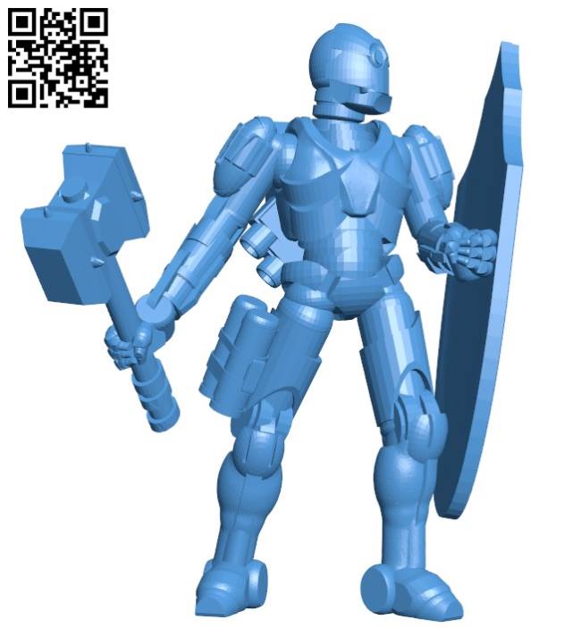 Guard robot B004381 file stl free download 3D Model for CNC and 3d printer