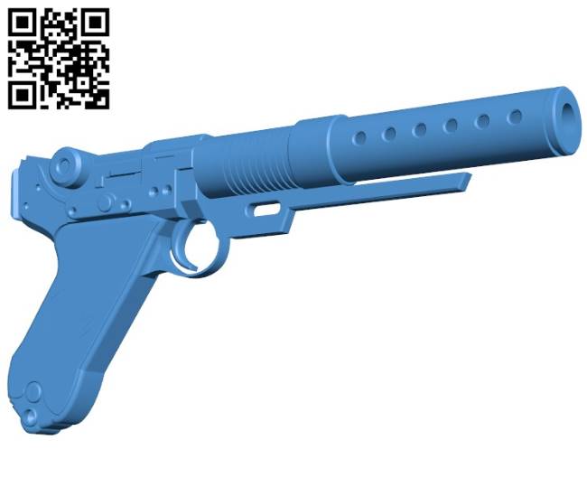 Gun A180 pistol B004361 file stl free download 3D Model for CNC and 3d printer