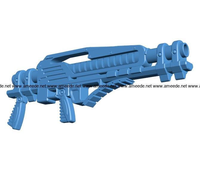 Gun Nanomites launcher B003999 file stl free download 3D Model for CNC and 3d printer
