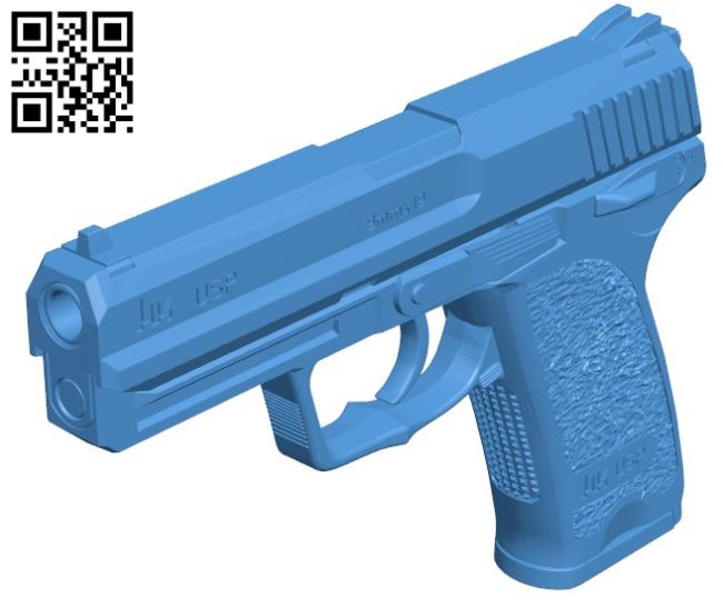 Gun USP9 B004415 file stl free download 3D Model for CNC and 3d printer