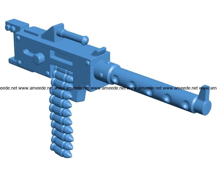 Gun heavy stubber S000002 file stl free download 3D Model for CNC and 3d printer