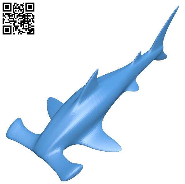 Hammer shark B004290 file stl free download 3D Model for CNC and 3d printer