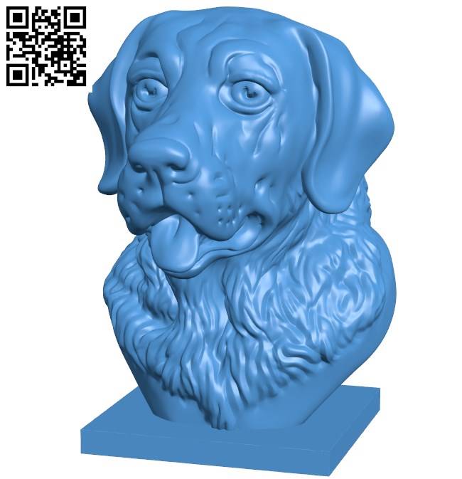 Head Dog B004223 file stl free download 3D Model for CNC and 3d printer