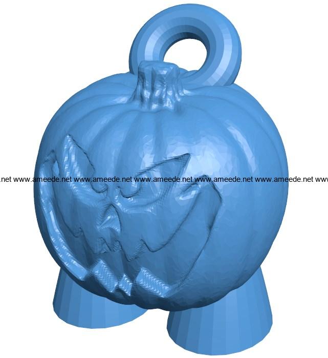 Keychain Pumpkin legs B003937 file stl free download 3D Model for CNC and 3d printer