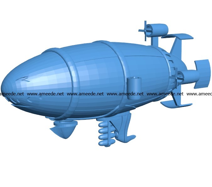 Kirov Air ship B003891 file stl free download 3D Model for CNC and 3d printer