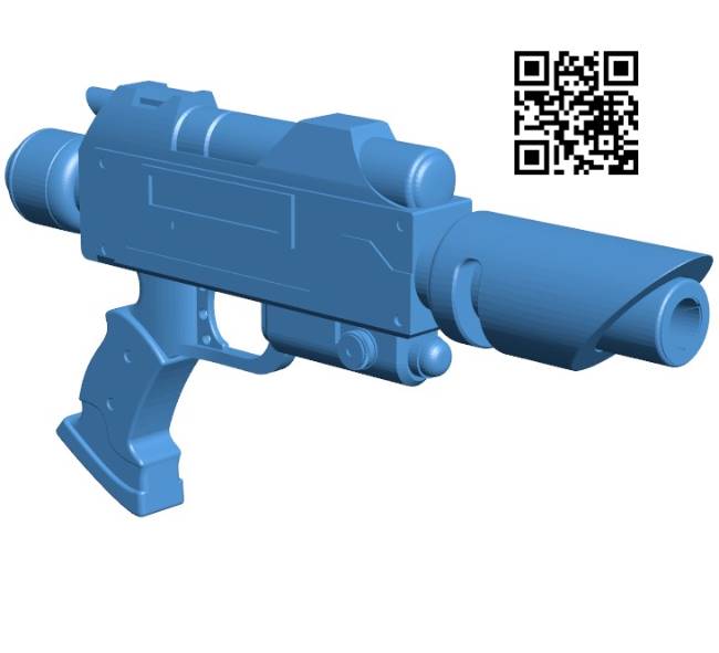 Laspistol Gun B004333 file stl free download 3D Model for CNC and 3d printer