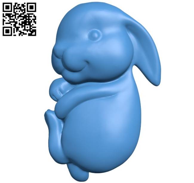 Little rabbit B004401 file stl free download 3D Model for CNC and 3d printer