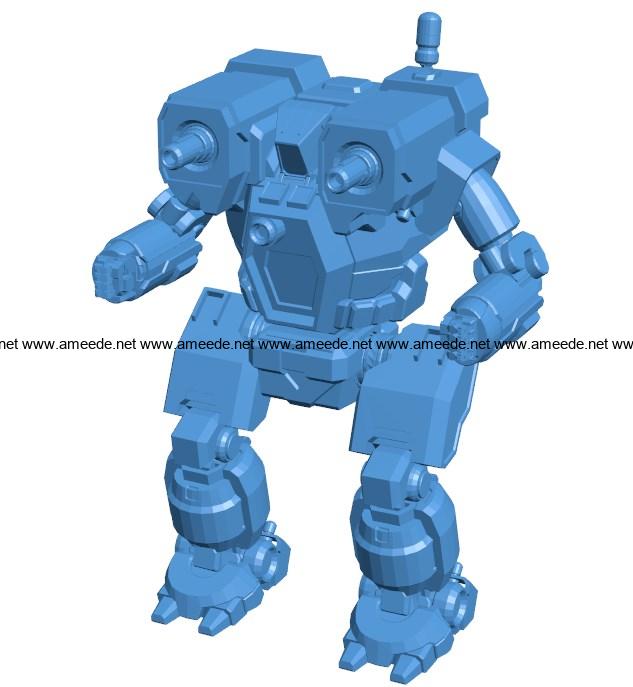 MWO Hunchback B003938 file stl free download 3D Model for CNC and 3d printer